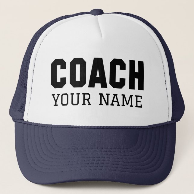 Coach Your Name Trucker Hat (Front)