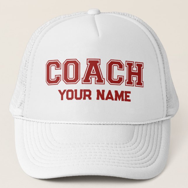 Coach Your Name Trucker Hat (Front)
