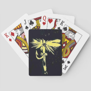 " Coachman" dry fly, fly fishing, fly tying art Playing Cards