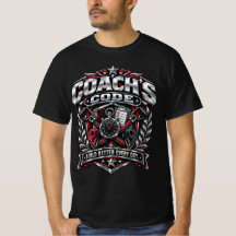 Coach's Code Metallic Fitness Emblem Logo Design