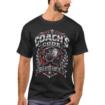Coach's Code Metallic Fitness Emblem Logo Design