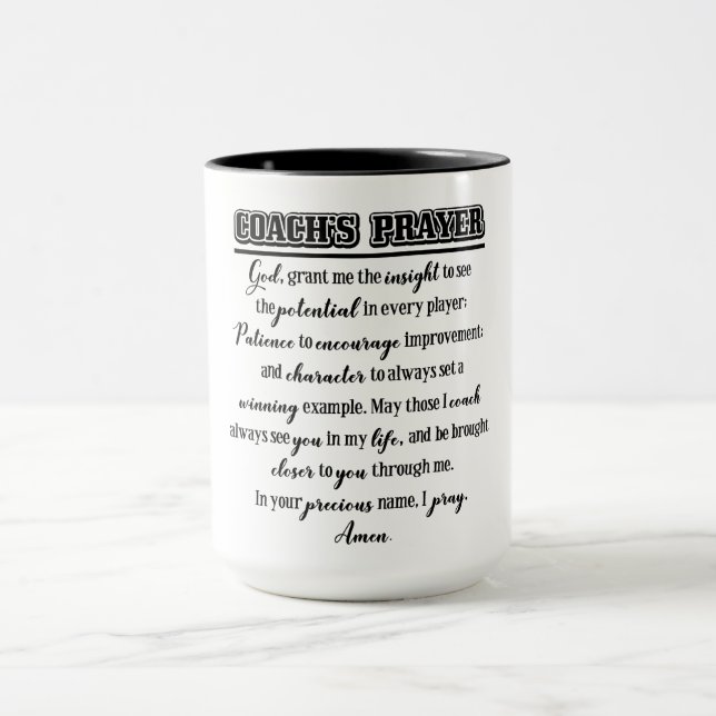 Coach's Prayer Mug (Center)