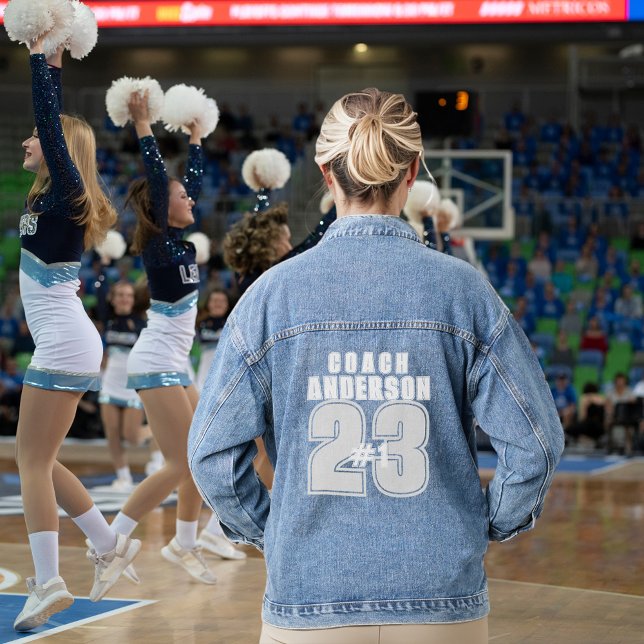 Coach's Your Number 1 This Year Stylish Denim Jacket (Creator Uploaded)