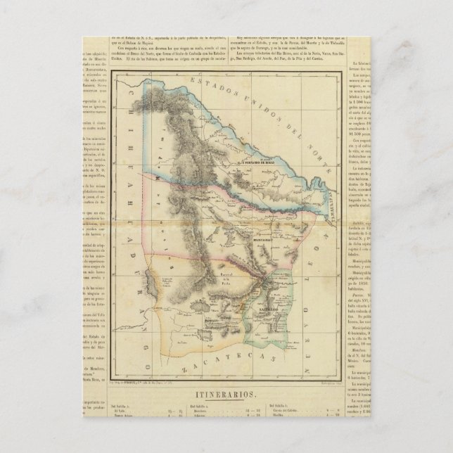 Coahuila, Mexico 2 Postcard (Front)