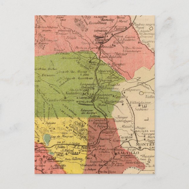 Coahuila, Mexico Postcard (Front)