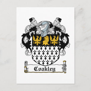 Coakley Family Crest Postcard