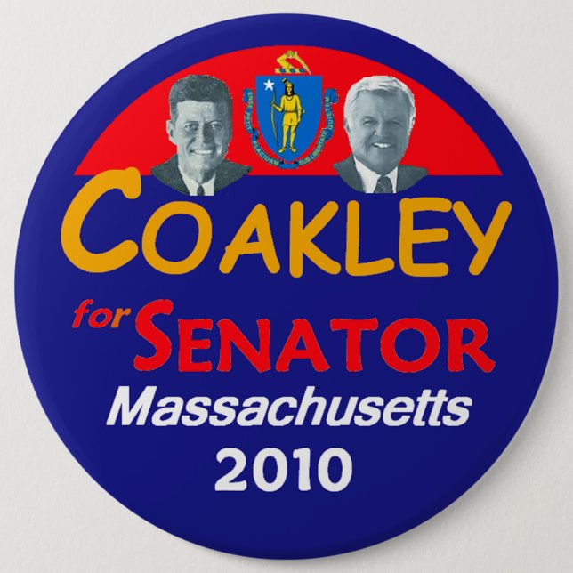 COAKLEY Senate 6" Button (Front)