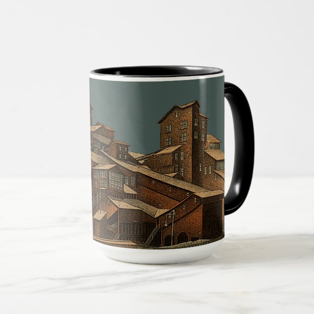 Coal Anthracite Coal Mining Coal Miner Mine Art Mug (Front Right)