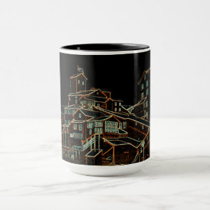 Coal Anthracite Coal Mining Coal Miner Mine neon Mug