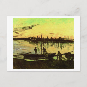 Coal Barges, Vincent Van Gogh Postcard