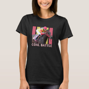 Coal Battle Horse, Horse Racing, Del Mar, Santa An T-Shirt