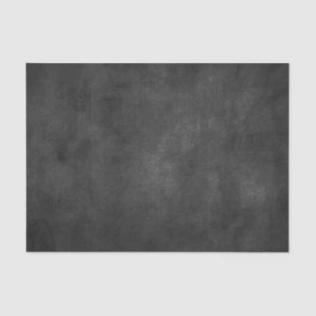 Coal black distressed textured vintage  tissue paper (Front)