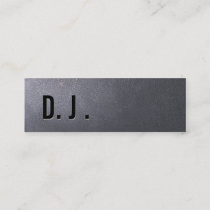 Coal Black DJ Mini Business Card