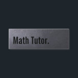 Coal Black Math Tutor Mini Business Card<br><div class="desc">Coal Black Math Tutor Mini Business Card.</div>
