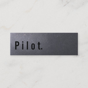 Coal Black Pilot Mini Business Card