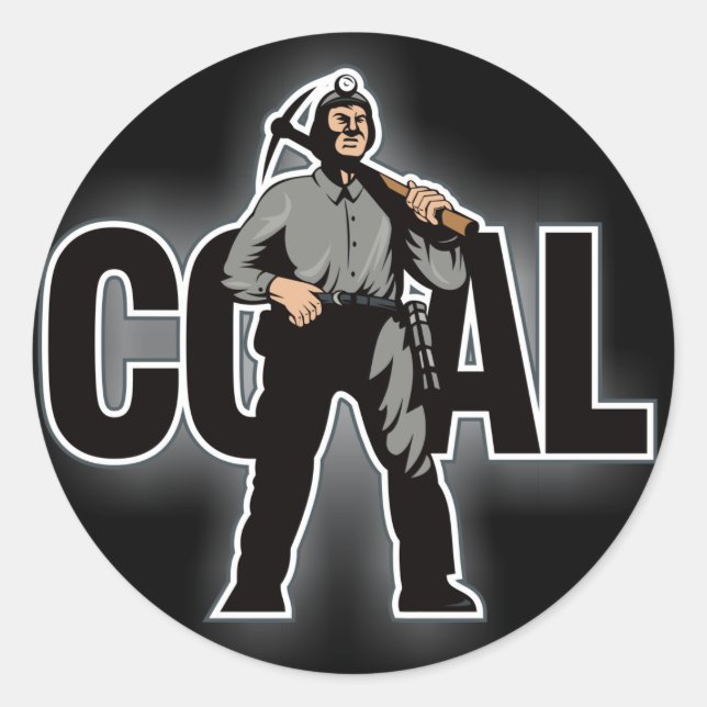 COAL CLASSIC ROUND STICKER (Front)