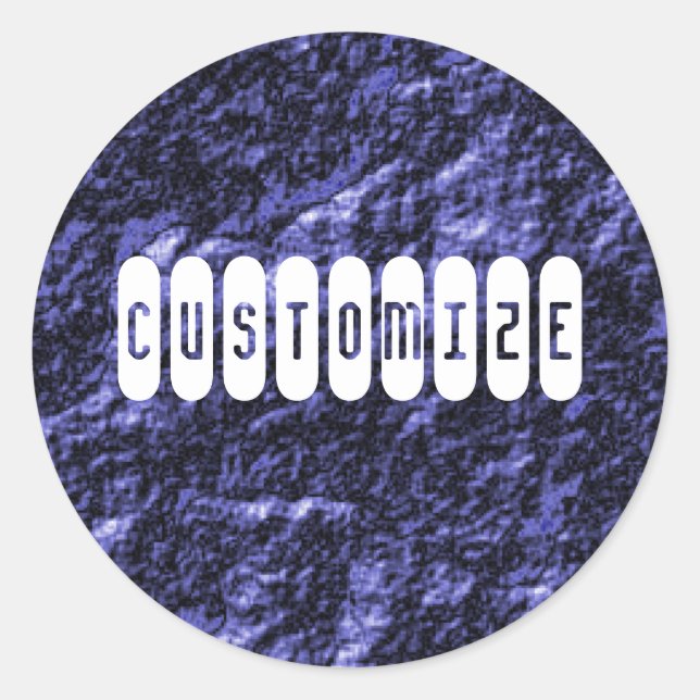 Coal Face - Template Classic Round Sticker (Front)