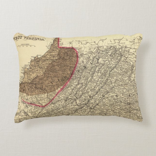 Coal fields in West Virginia Decorative Cushion (Front)