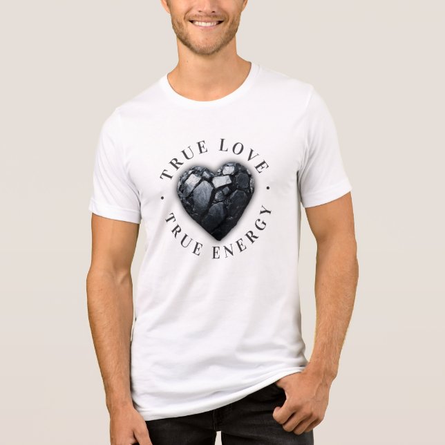 Coal heart "True love - true energy" Tri-Blend Shirt (Front)
