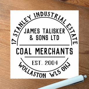 Coal Merchants Rubber Stamp
