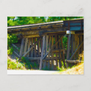 Coal Mine Road Train Bridge Kansas City Postcard
