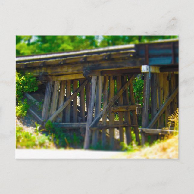 Coal Mine Road Train Bridge Kansas City Postcard (Front)