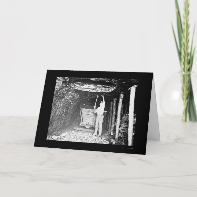 Coal Miner 1910 Card (Front)