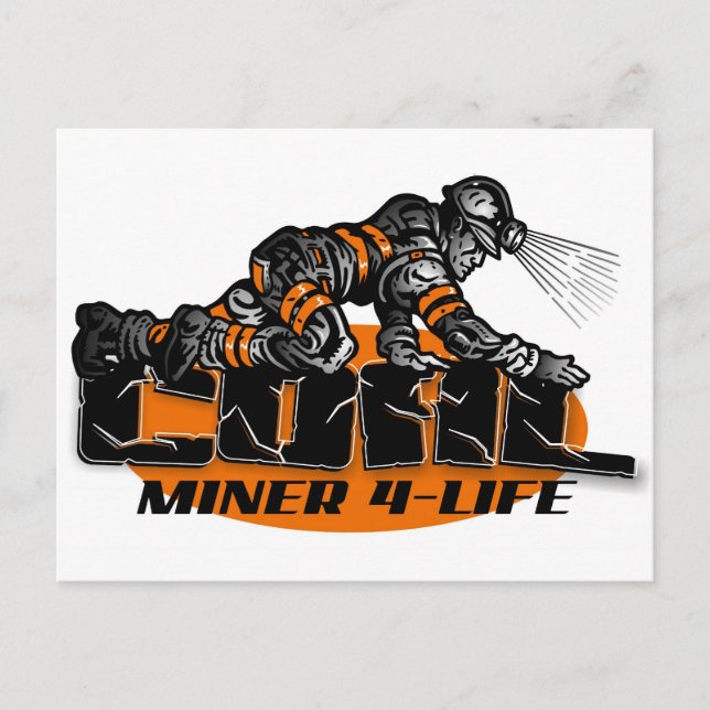 COAL MINER 4-LIFE POSTCARD (Front)