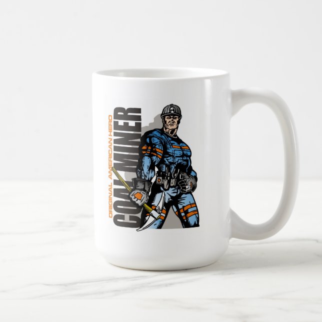 coal miner coffee mug (Right)
