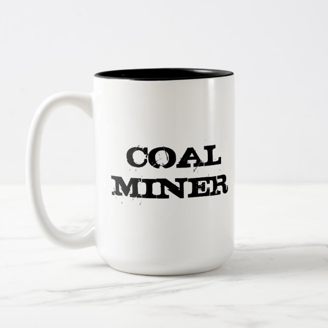 Coal Miner Mug (Left)