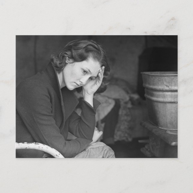 Coal miner’s daughter – 1936. postcard (Front)