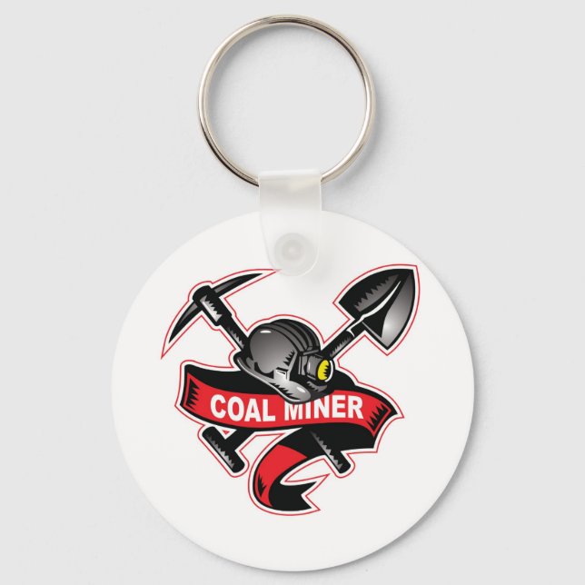 COAL MINER tattoo.jpg Key Ring (Front)