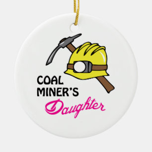 Coal Miner's Daughter Ceramic Tree Decoration
