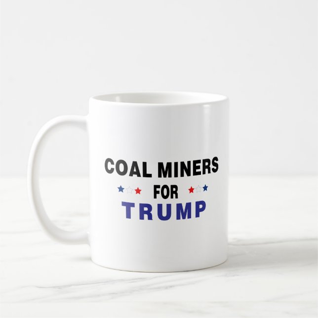 Coal Miners For Trump Coffee Mug (Left)