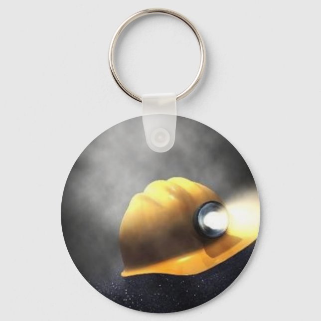 coal miners hat key ring (Front)