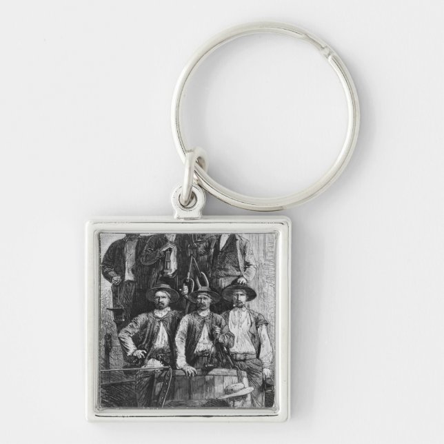 Coal Miners of Le Creusot during the Second Key Ring (Front)