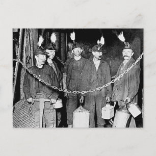 Coal Miners - Post Card