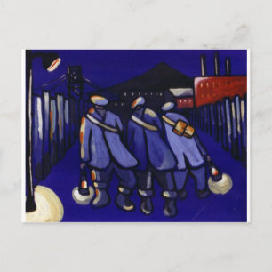 COAL MINERS POSTCARD