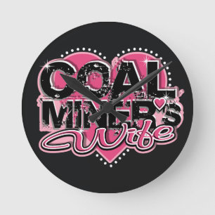 COAL MINER'S WIFE ROUND CLOCK