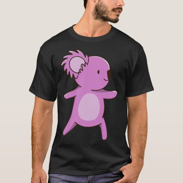coala koala cute australia  yoga pose T-Shirt (Front)