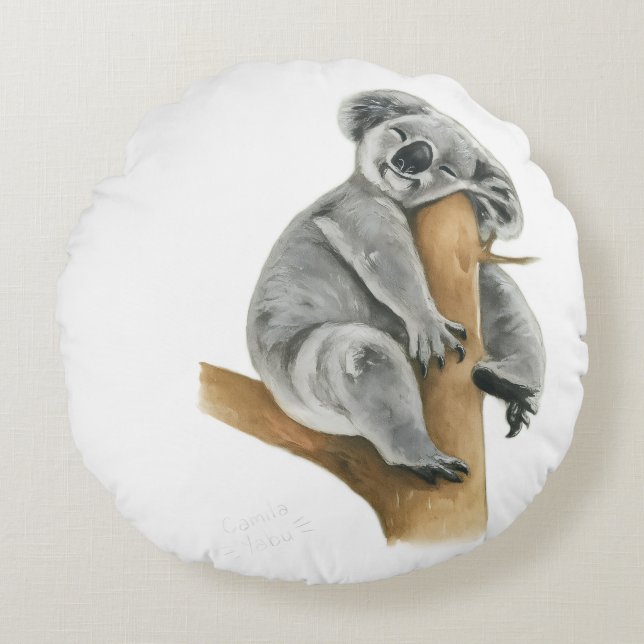 Coala soup round cushion (Front)