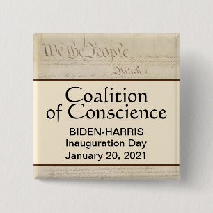 Coalition of Conscience We the People Kamala 15 Cm Square Badge