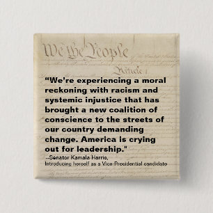 Coalition of Conscience We the People Kamala 15 Cm Square Badge