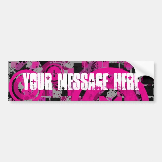 COAlitionz. Customisable Message. Bumper Sticker (Front)