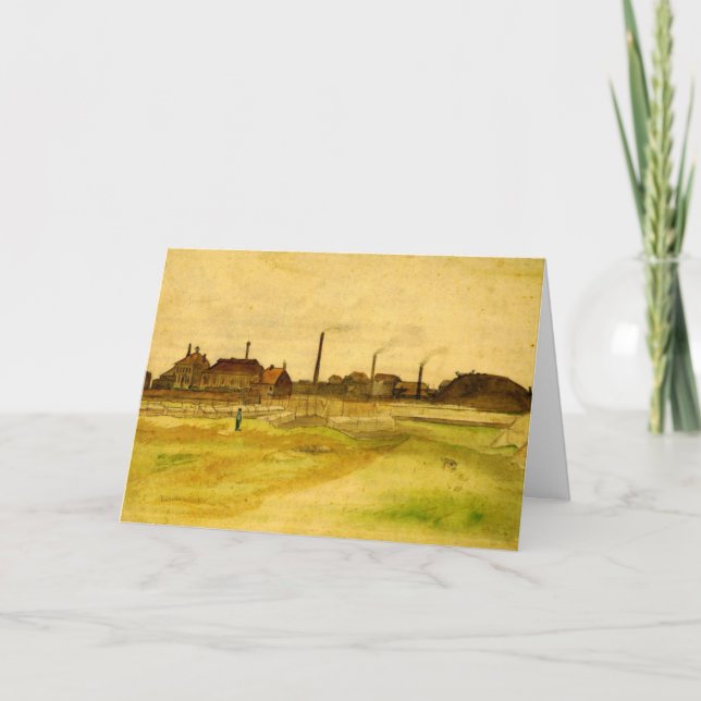 Coalmine in the Borinage by Vincent van Gogh Card (Front)