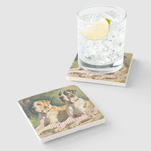 Coarse friends coaster marble for friends
