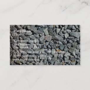 Coarse Granite Gravel Close Up Business Card