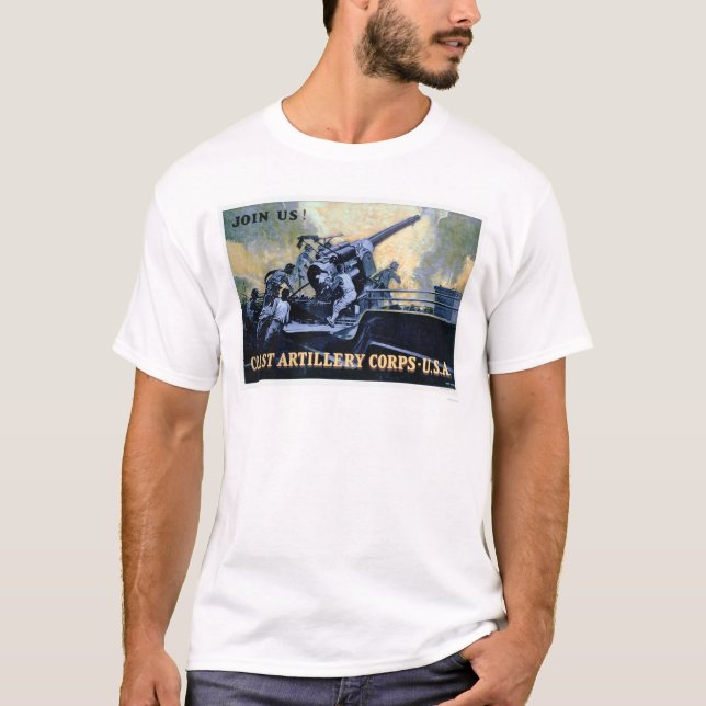 Coast Artillery Corps (US02042) T-Shirt (Front)