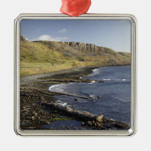 Coast at Duntulm, Isle of Skye, Scotland, United Metal Tree Decoration