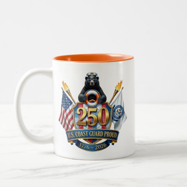 Coast Guard 250th Anniversary Coffee Mug (Left)